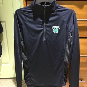 Notre Dame quarter zip sweatshirt